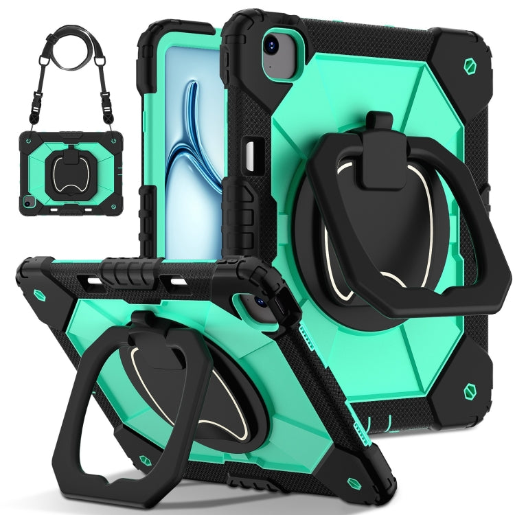 Contrast Color Robot Silicone Hybrid PC Tablet Case, For iPad Air 11 2025 / 2024, For iPad Air 13 2025 / 2024