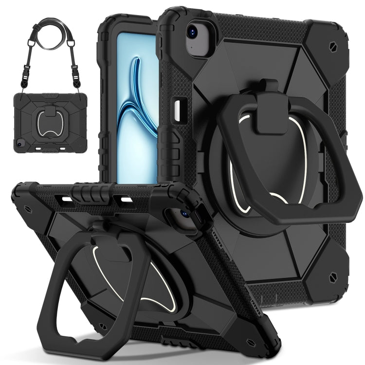 Contrast Color Robot Silicone Hybrid PC Tablet Case, For iPad Air 11 2025 / 2024, For iPad Air 13 2025 / 2024