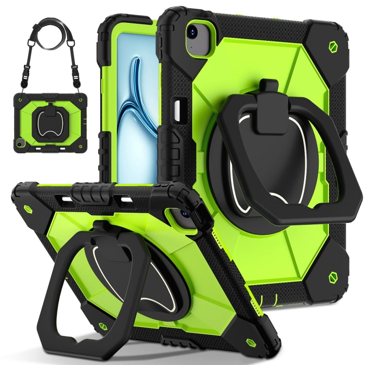 Contrast Color Robot Silicone Hybrid PC Tablet Case, For iPad Air 11 2025 / 2024, For iPad Air 13 2025 / 2024