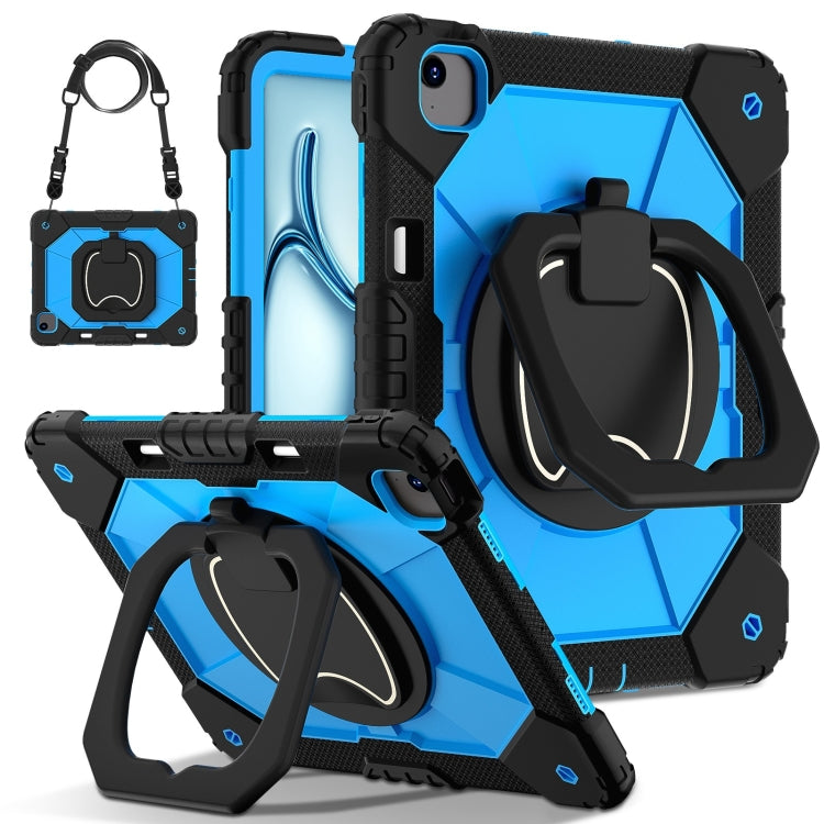Contrast Color Robot Silicone Hybrid PC Tablet Case, For iPad Air 11 2025 / 2024, For iPad Air 13 2025 / 2024