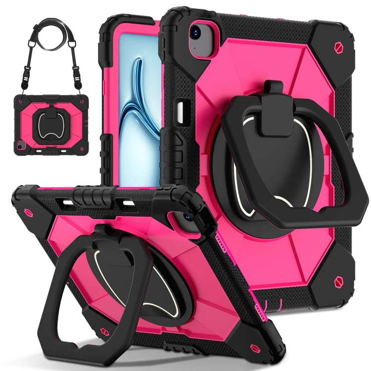 Contrast Color Robot Silicone Hybrid PC Tablet Case, For iPad Air 11 2025 / 2024, For iPad Air 13 2025 / 2024