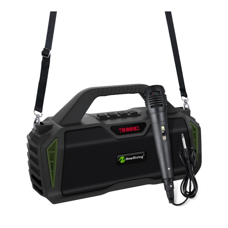 NewRixing NR6011 20W Portable Wireless Bluetooth Speaker TWS Subwoofer, NR6011