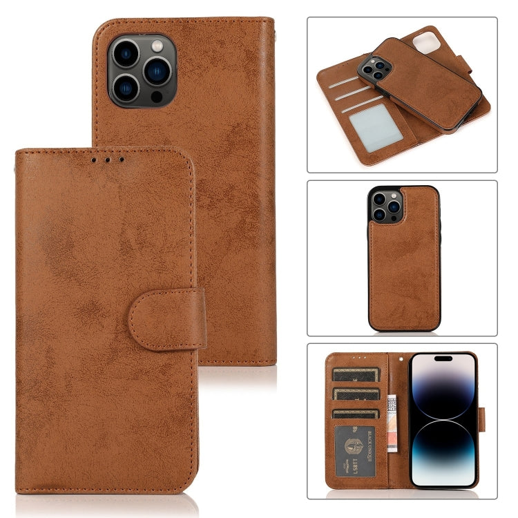 2 in 1 Detachable Phone Leather Case, For iPhone 15 Pro Max, For iPhone 15 Pro, For iPhone 15 Plus, For iPhone 15