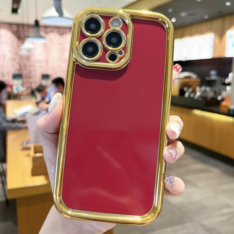 Plating Emery PC Hybrid Silicone Phone Case, For iPhone 15 Pro Max, For iPhone 15 Pro, For iPhone 15 Plus