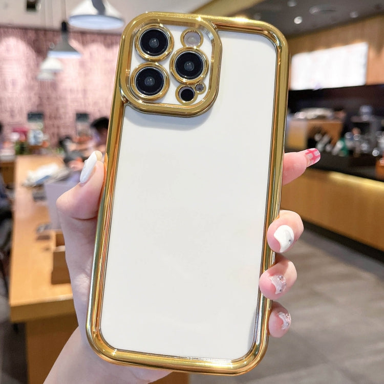 Plating Emery PC Hybrid Silicone Phone Case, For iPhone 15 Pro Max, For iPhone 15 Pro, For iPhone 15 Plus