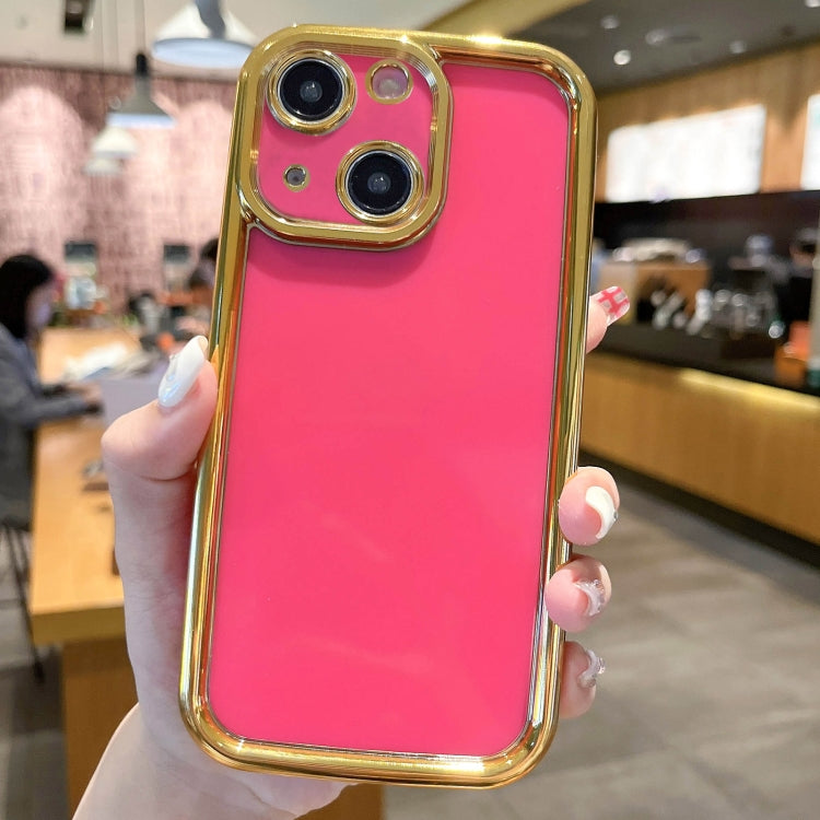 Plating Emery PC Hybrid Silicone Phone Case, For iPhone 15, For iPhone 14 Plus, For iPhone 14