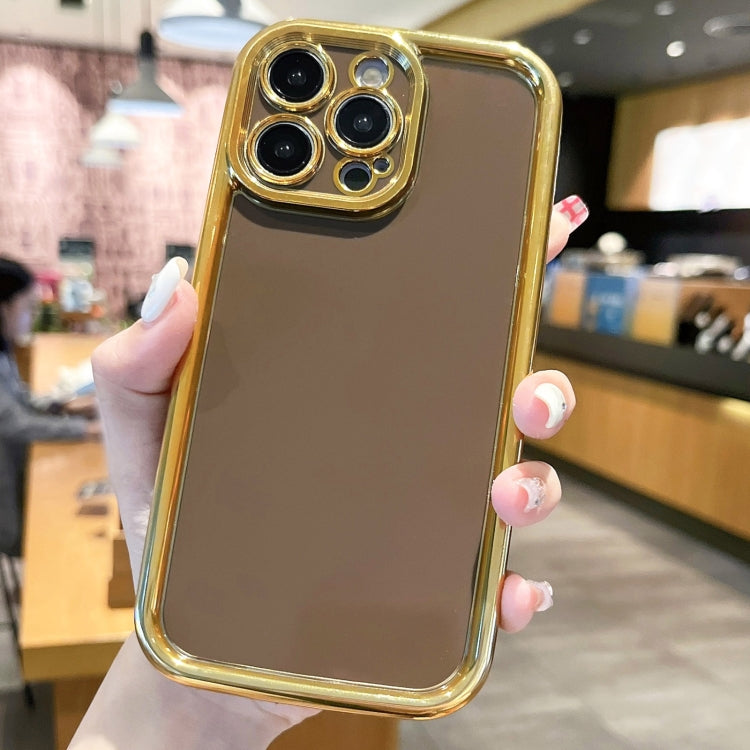 Plating Emery PC Hybrid Silicone Phone Case, For iPhone 14 Pro, For iPhone 14 Pro Max, For iPhone 13 Pro Max