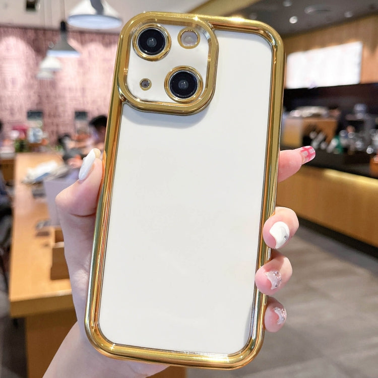 Plating Emery PC Hybrid Silicone Phone Case, For iPhone 13 Pro, For iPhone 13, For iPhone 12