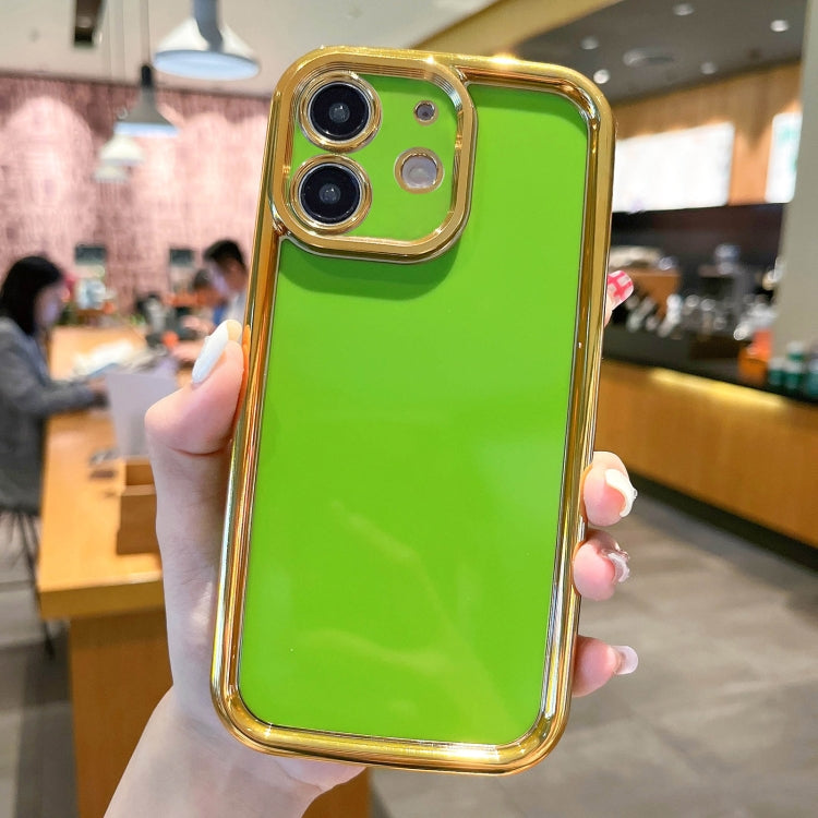 Plating Emery PC Hybrid Silicone Phone Case, For iPhone 13 Pro, For iPhone 13, For iPhone 12