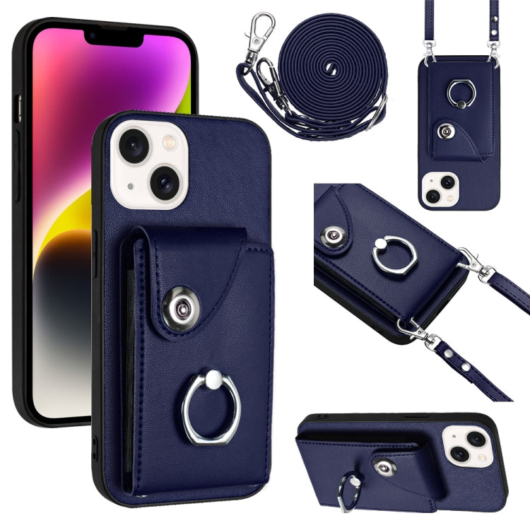 Organ Card Bag Ring Holder Phone Case with Long Lanyard, For iPhone 16, For iPhone 15 Pro Max, For iPhone 15 Pro, For iPhone 15 Plus