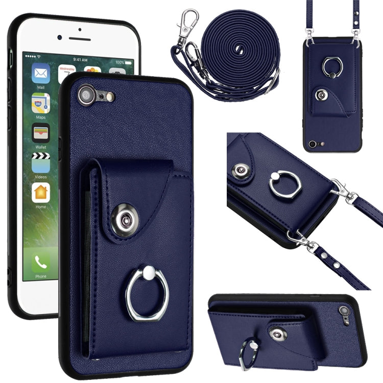 Organ Card Bag Ring Holder Phone Case with Long Lanyard, For iPhone 14 Pro Max, For iPhone SE 2022 / 2020 / 8 / 7, For iPhone 13 Pro Max, For iPhone 13 Pro