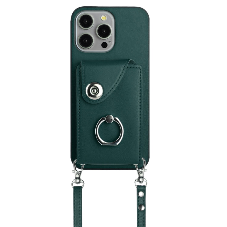 Organ Card Bag Ring Holder Phone Case with Long Lanyard, For iPhone 12 Pro, For iPhone 12 mini, For iPhone 11 Pro Max, For iPhone 11