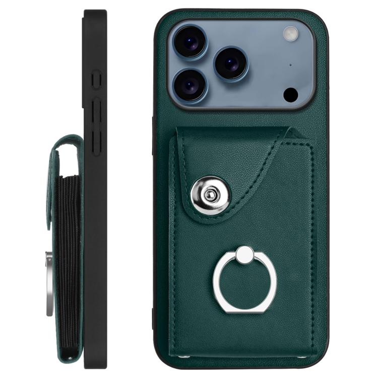 Organ Card Bag Ring Holder Phone Case with Long Lanyard, For iPhone 17 Pro Max, For iPhone 17 Pro, For iPhone 17, For iPhone Air