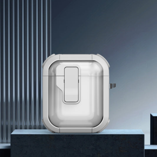 Thunder Clear Wireless Earphones Protective Case with Magnetic Switch, For AirPods 2