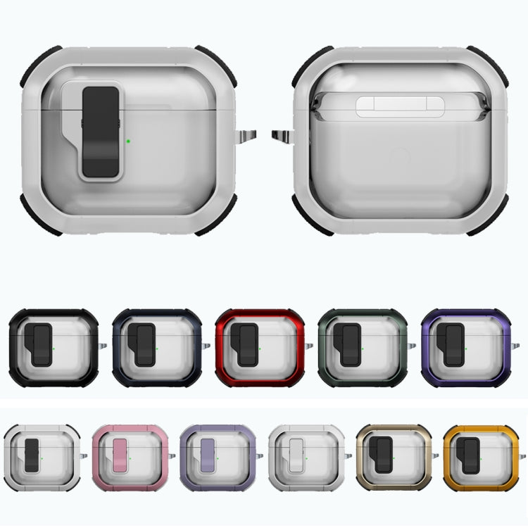 Thunder Clear Wireless Earphones Protective Case with Magnetic Switch, For AirPods 2