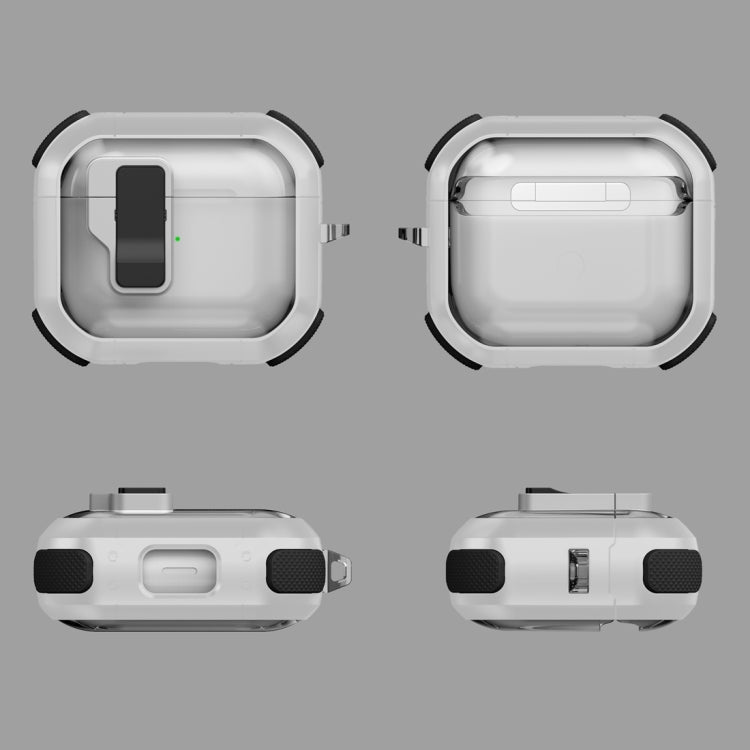 Thunder Clear Wireless Earphones Protective Case with Magnetic Switch, For AirPods 2