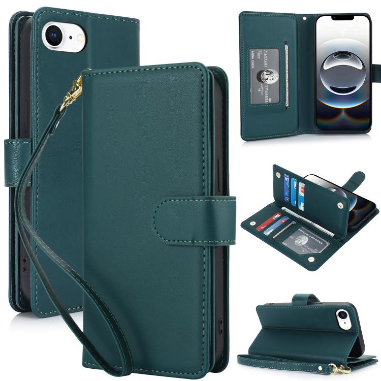 Multi-Card Wallet RFID Leather Phone Case, For iPhone 16e, For iPhone 16 Pro Max, For iPhone 16 Pro