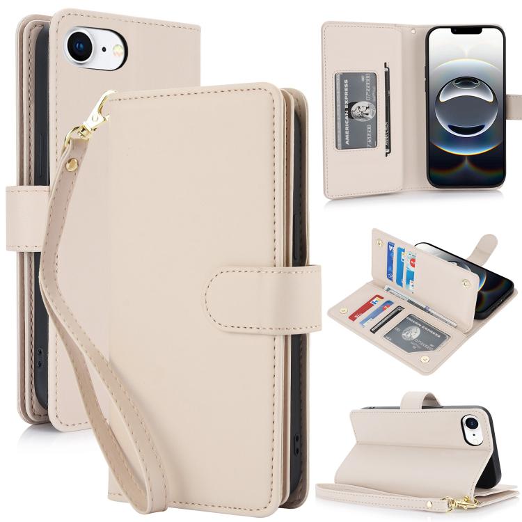 Multi-Card Wallet RFID Leather Phone Case, For iPhone 16e, For iPhone 16 Pro Max, For iPhone 16 Pro