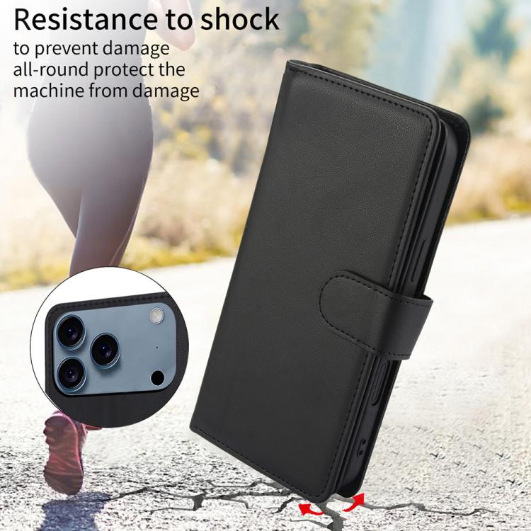 Multi-Card Wallet RFID Leather Phone Case, For iPhone 16e, For iPhone 16 Pro Max, For iPhone 16 Pro