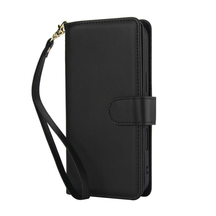 Multi-Card Wallet RFID Leather Phone Case, For iPhone 16 Plus, For iPhone 16, For iPhone 15 Pro Max