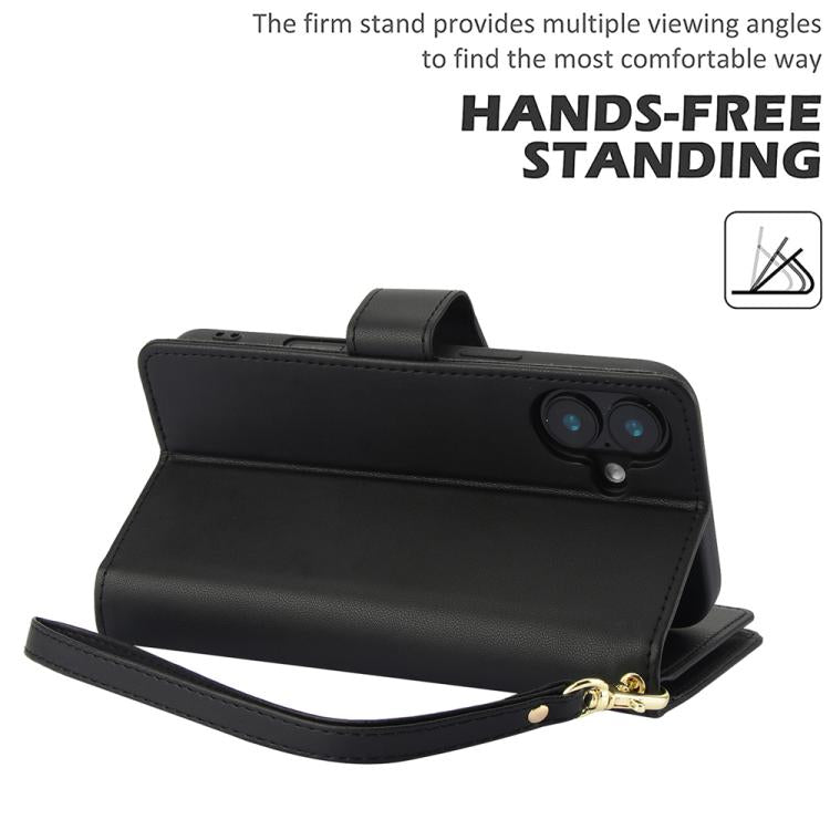 Multi-Card Wallet RFID Leather Phone Case, For iPhone 16 Plus, For iPhone 16, For iPhone 15 Pro Max