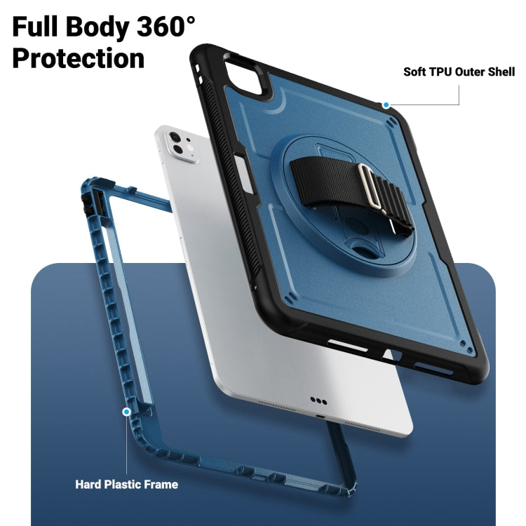 Honeycomb Hand Grip Turntable Stand Tablet Case, For iPad mini 2024 / mini 6, For iPad Pro 13 2024, For iPad Pro 11 2024