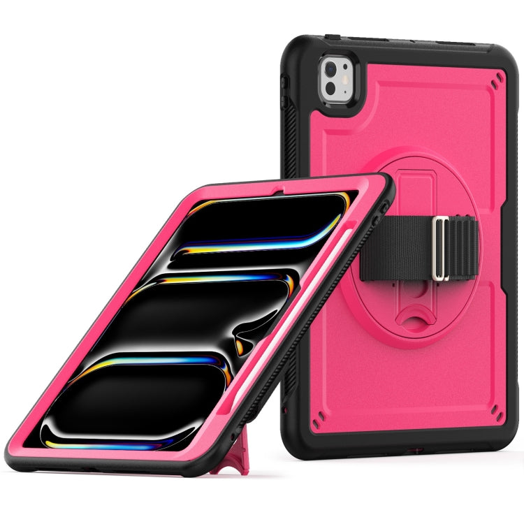 Honeycomb Hand Grip Turntable Stand Tablet Case, For iPad mini 2024 / mini 6, For iPad Pro 13 2024, For iPad Pro 11 2024