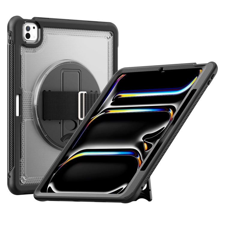 Honeycomb Hand Grip Turntable Stand Tablet Case, For iPad 10th Gen 10.9 2022, For iPad Air 11 2025 / 2024, For iPad Air 13 2025 / 2024