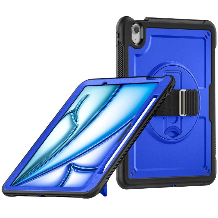 Honeycomb Hand Grip Turntable Stand Tablet Case, For iPad 10th Gen 10.9 2022, For iPad Air 11 2025 / 2024, For iPad Air 13 2025 / 2024