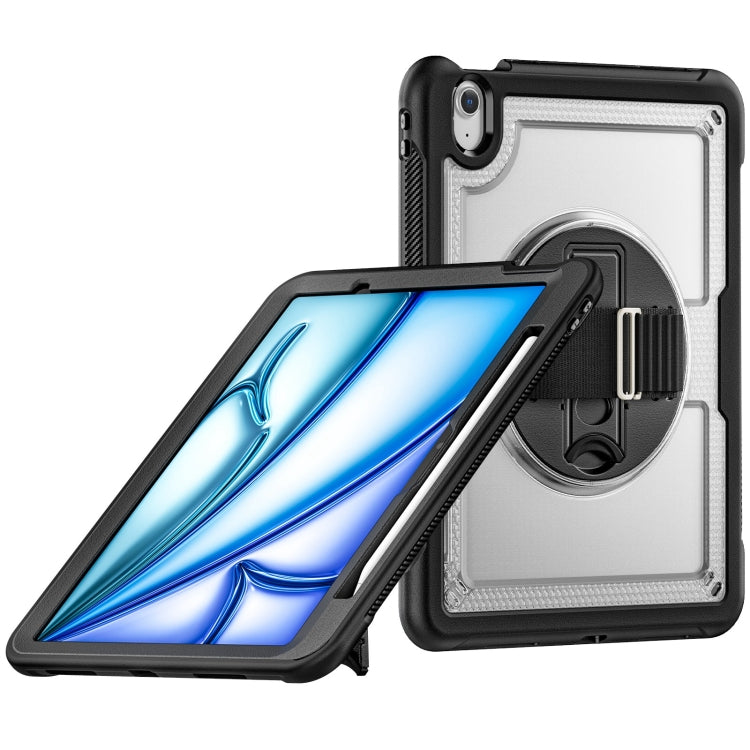Honeycomb Hand Grip Turntable Stand Tablet Case, For iPad 10th Gen 10.9 2022, For iPad Air 11 2025 / 2024, For iPad Air 13 2025 / 2024