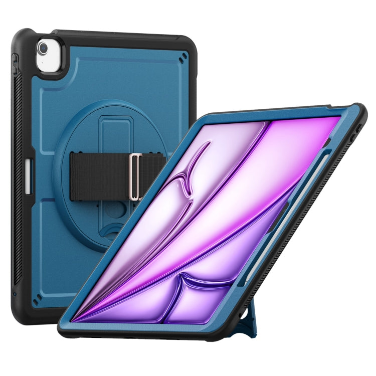 Honeycomb Hand Grip Turntable Stand Tablet Case, For iPad 10th Gen 10.9 2022, For iPad Air 11 2025 / 2024, For iPad Air 13 2025 / 2024