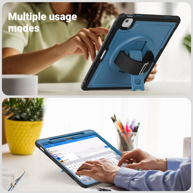 Honeycomb Hand Grip Turntable Stand Tablet Case, For iPad 10th Gen 10.9 2022, For iPad Air 11 2025 / 2024, For iPad Air 13 2025 / 2024