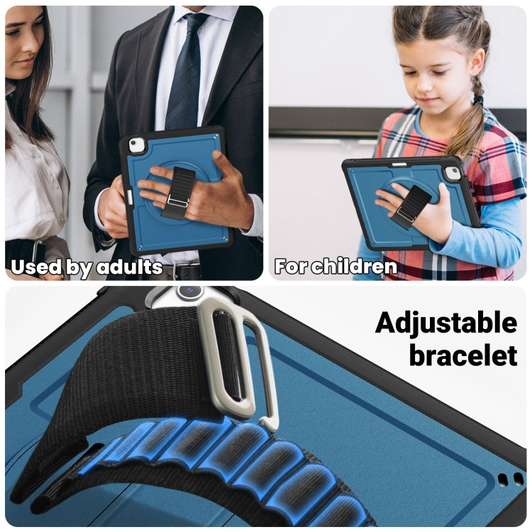 Honeycomb Hand Grip Turntable Stand Tablet Case, For iPad 10th Gen 10.9 2022, For iPad Air 11 2025 / 2024, For iPad Air 13 2025 / 2024