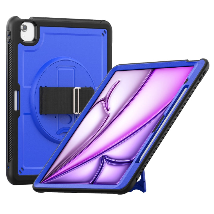 Honeycomb Hand Grip Turntable Stand Tablet Case, For iPad 10th Gen 10.9 2022, For iPad Air 11 2025 / 2024, For iPad Air 13 2025 / 2024
