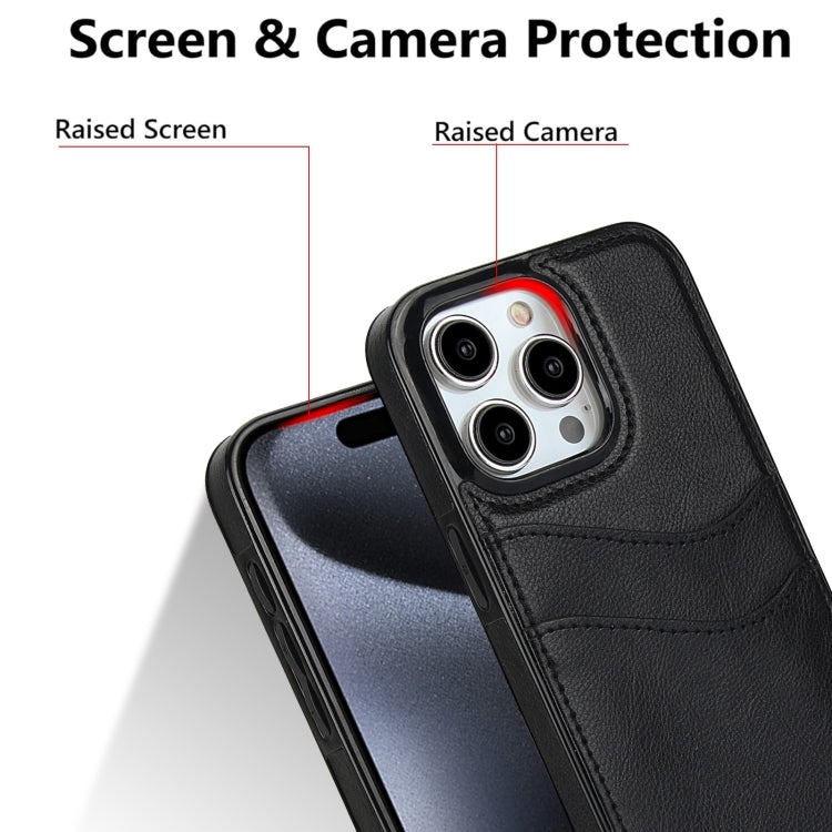 Litchi Leather Skin Card Slots Phone Case, For iPhone 14 Pro Max, For iPhone 13 Pro Max, For iPhone 13 Pro, For iPhone 13