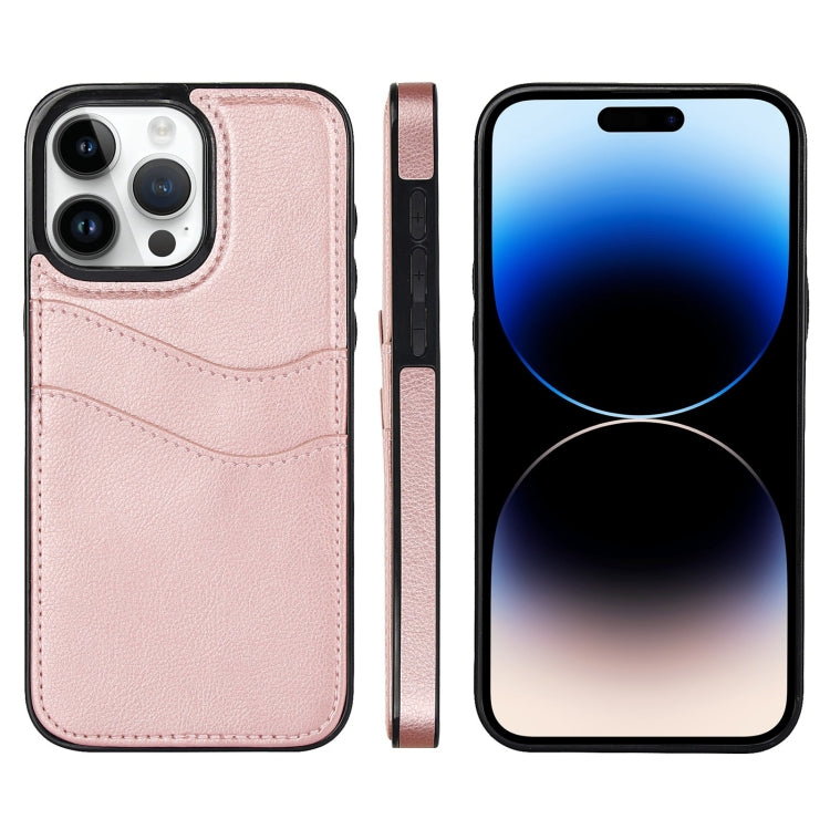 Litchi Leather Skin Card Slots Phone Case, For iPhone 14 Pro Max, For iPhone 13 Pro Max, For iPhone 13 Pro, For iPhone 13