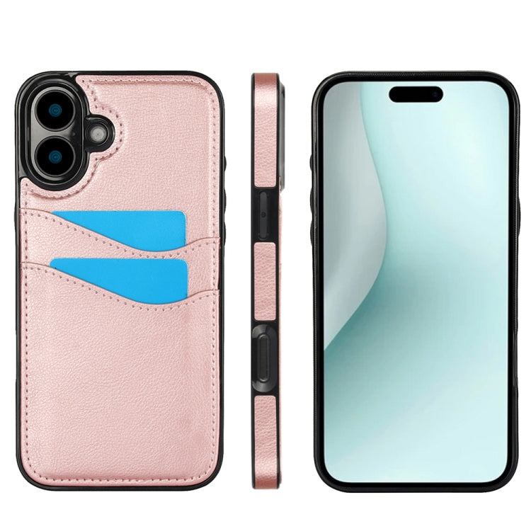 Litchi Leather Skin Card Slots Phone Case, For iPhone 16, For iPhone 15 Pro Max, For iPhone 15 Pro, For iPhone 15 Plus