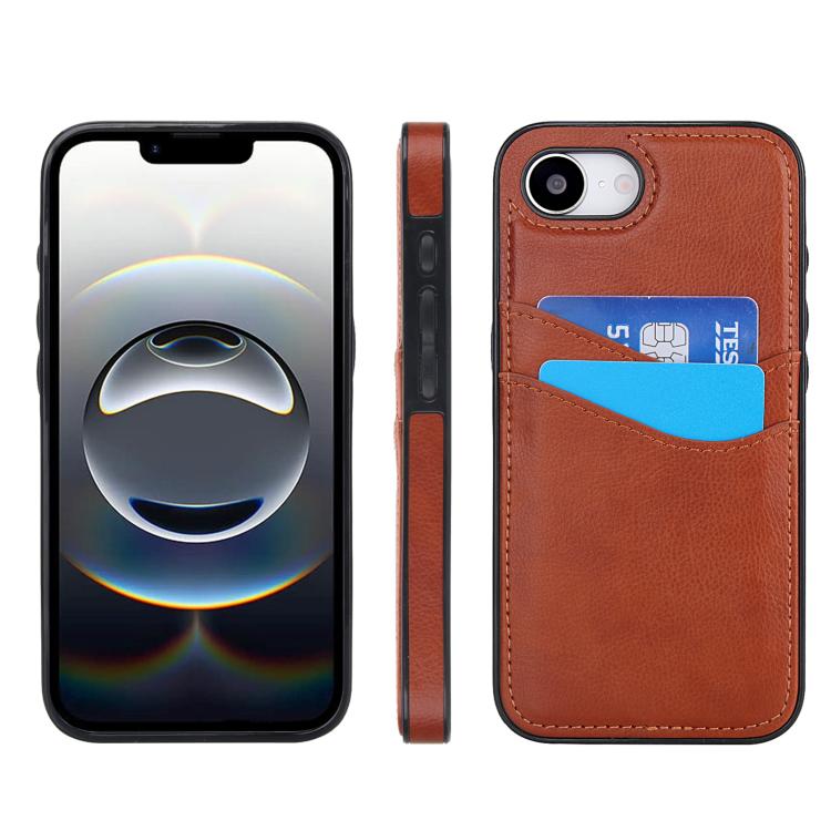 Litchi Leather Skin Card Slots Phone Case, For iPhone 17 Pro Max, For iPhone 17 Pro, For iPhone 17, For iPhone Air