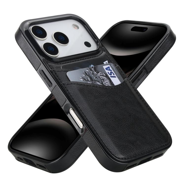 Litchi Leather Skin Card Slots Phone Case, For iPhone 17 Pro Max, For iPhone 17 Pro, For iPhone 17, For iPhone Air