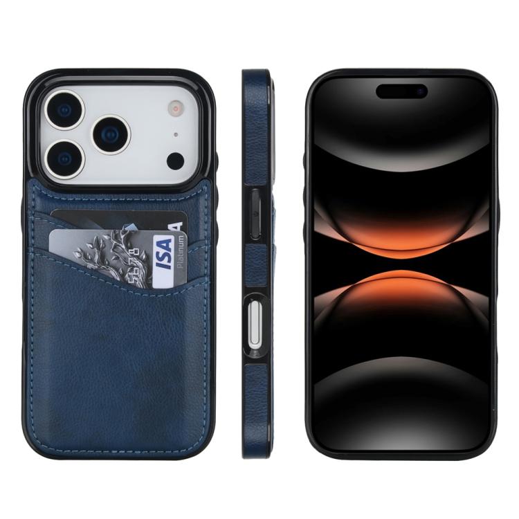 Litchi Leather Skin Card Slots Phone Case, For iPhone 17 Pro Max, For iPhone 17 Pro, For iPhone 17, For iPhone Air