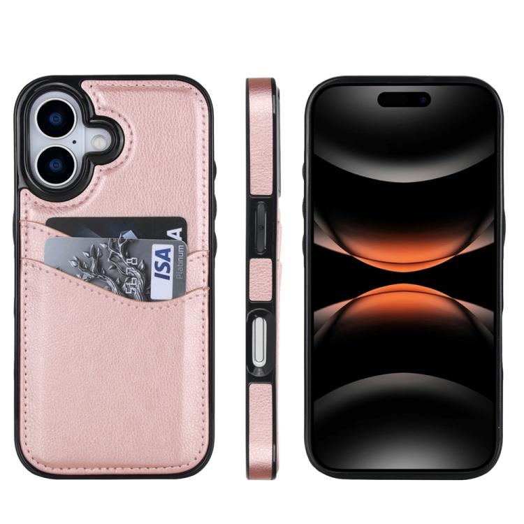 Litchi Leather Skin Card Slots Phone Case, For iPhone 17 Pro Max, For iPhone 17 Pro, For iPhone 17, For iPhone Air