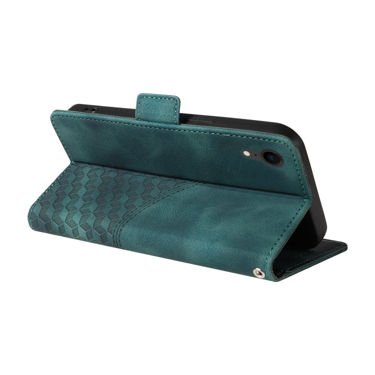 Embossed Rhombus Starry Leather Phone Case, For iPhone XR, For iPhone XS Max, For iPhone 7 Plus / 8 Plus