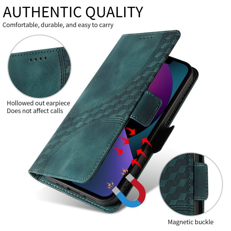 Embossed Rhombus Starry Leather Phone Case, For iPhone XR, For iPhone XS Max, For iPhone 7 Plus / 8 Plus