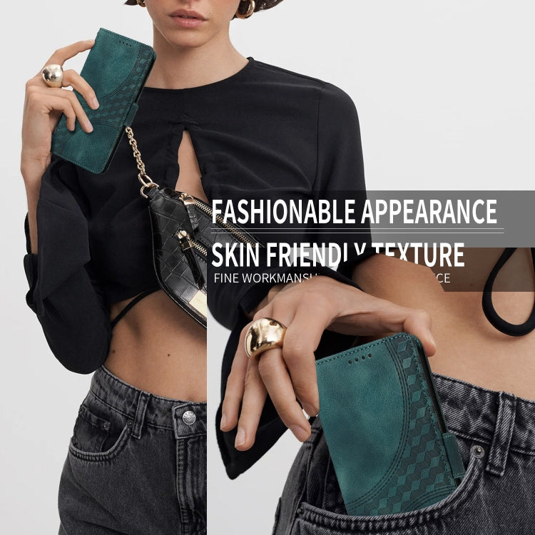Embossed Rhombus Starry Leather Phone Case, For iPhone XR, For iPhone XS Max, For iPhone 7 Plus / 8 Plus