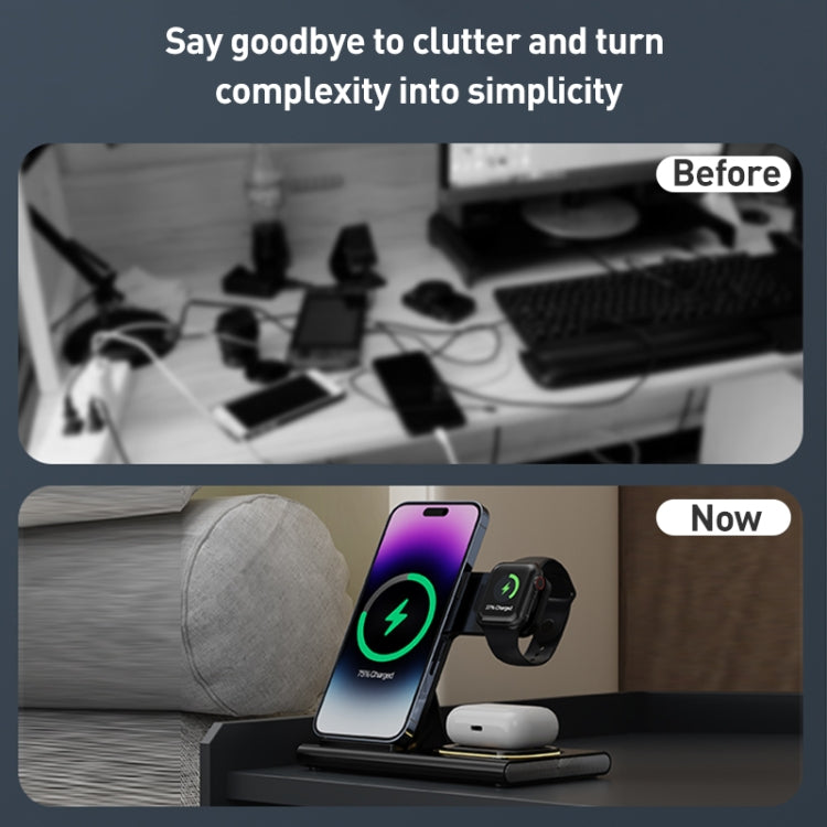 A80 3 in 1 15W Folding Wireless Charger