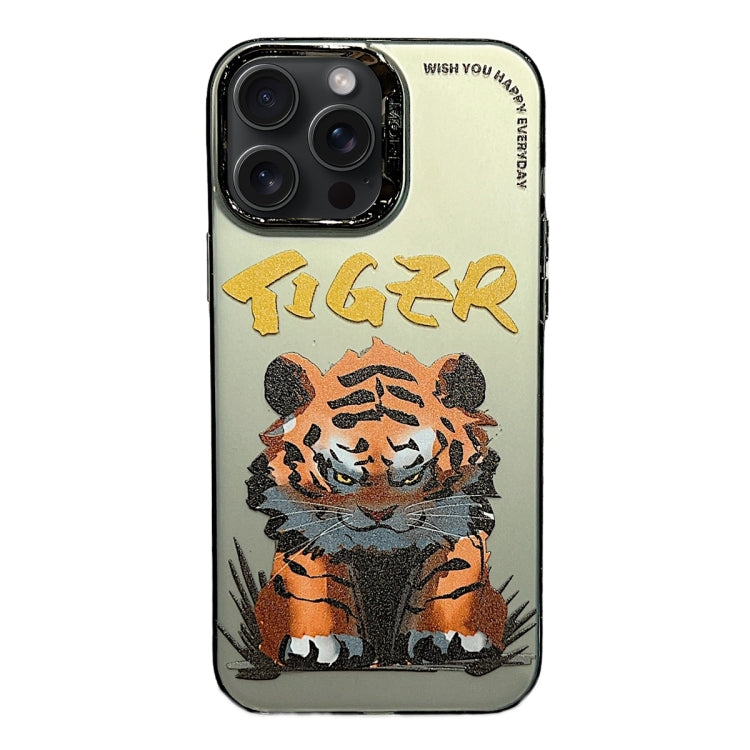 Electroplated Lens Ring Cartoon Animal Phone Case, For iPhone 15 Pro Max, For iPhone 15 Pro, For iPhone 15, For iPhone 14