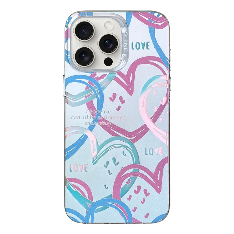 Colorful Pattern TPU + PC Phone Case, For iPhone 15 Pro Max, For iPhone 15 Pro