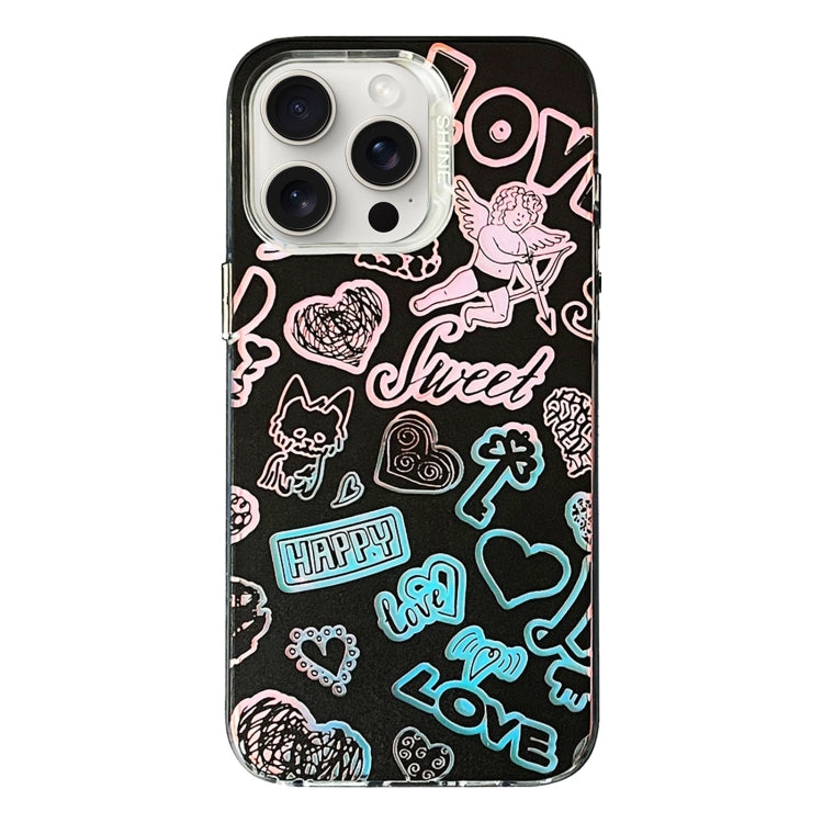 Colorful Pattern TPU + PC Phone Case, For iPhone 15 Pro Max, For iPhone 15 Pro