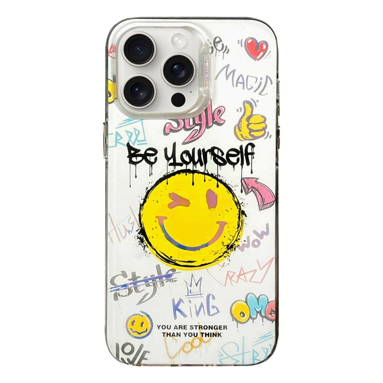 Colorful Pattern TPU + PC Phone Case, For iPhone 15 Pro Max, For iPhone 15 Pro