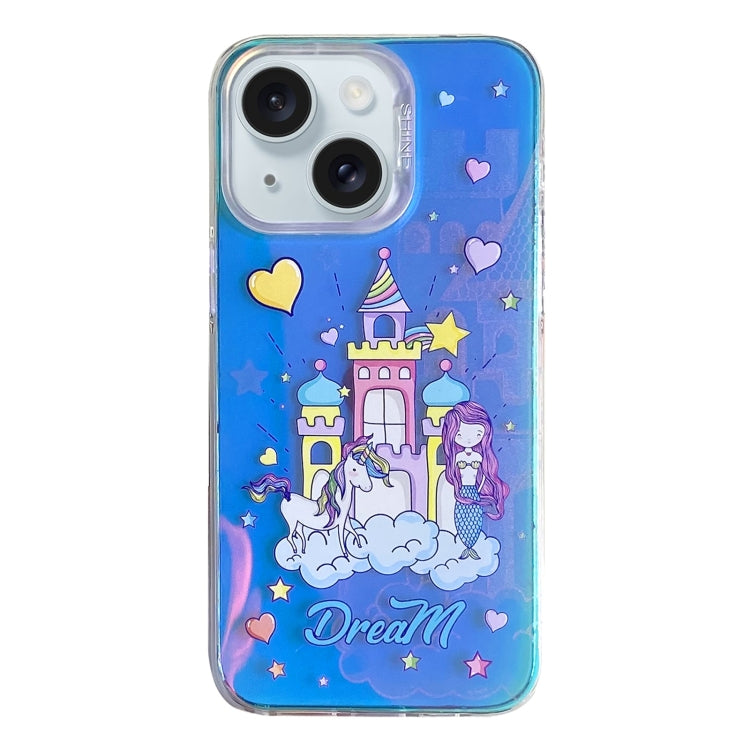 Colorful Pattern TPU + PC Phone Case, For iPhone 15, For iPhone 14
